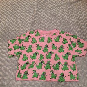 Nickelodeon Reptar Crop Top Tshirt